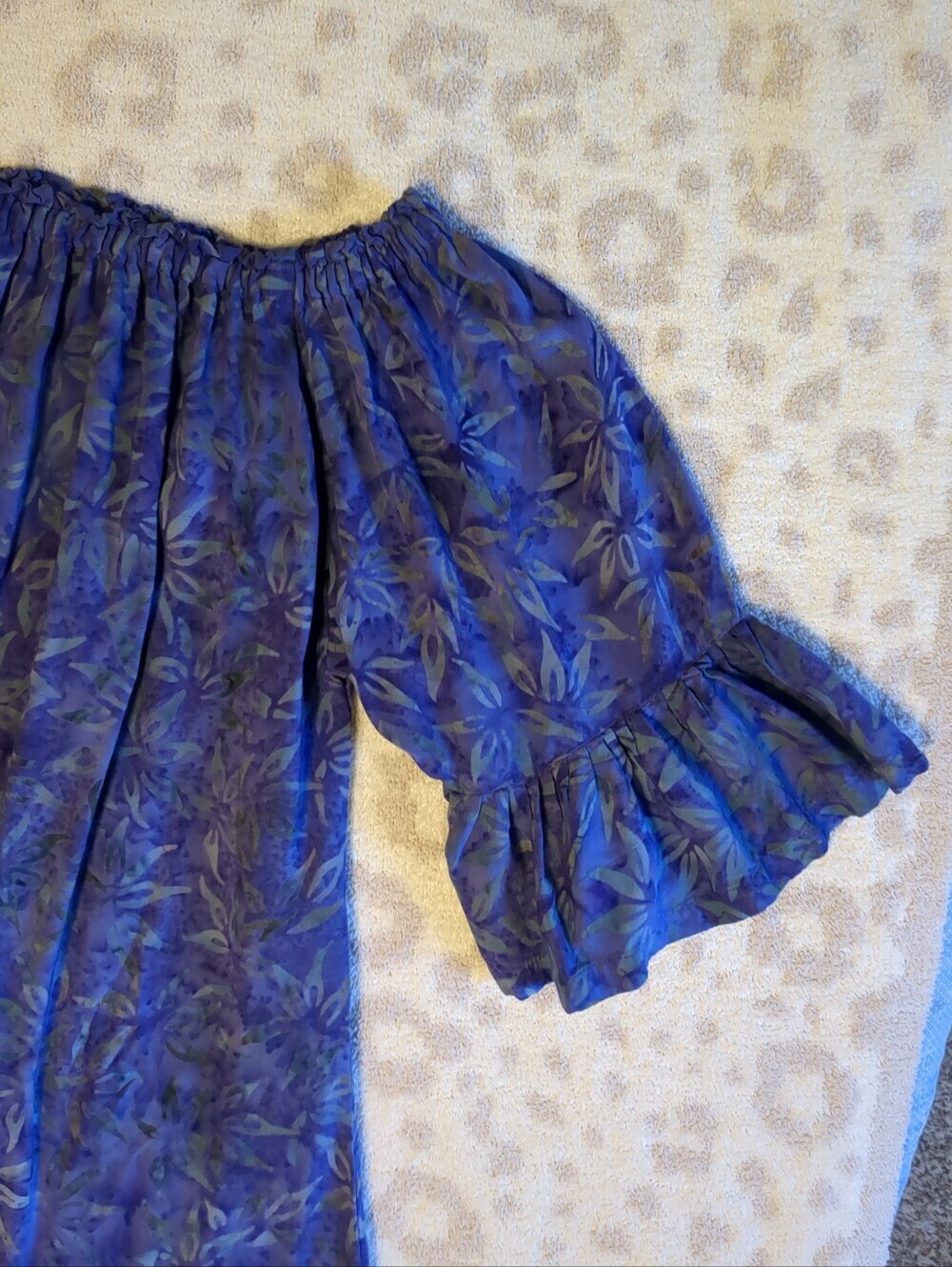 Hawaiian Muumuu Summer Sun Dress House Dress Rayon Breathable Small - Picture 3 of 8